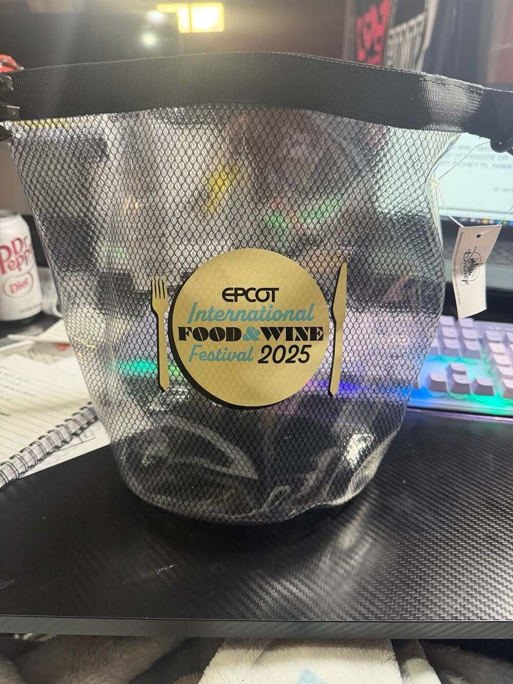 Disney Parks 2025 EPCOT International Food & Wine Festival Roll-Top Dry Bag Cool